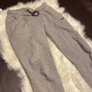 Adidas grey work out pants joggers sweatpants S small